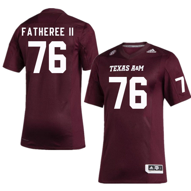 Men #76 Reuben Fatheree II Texas A&M Aggies College Football Jerseys Stitched Sale-Maroon - Click Image to Close
